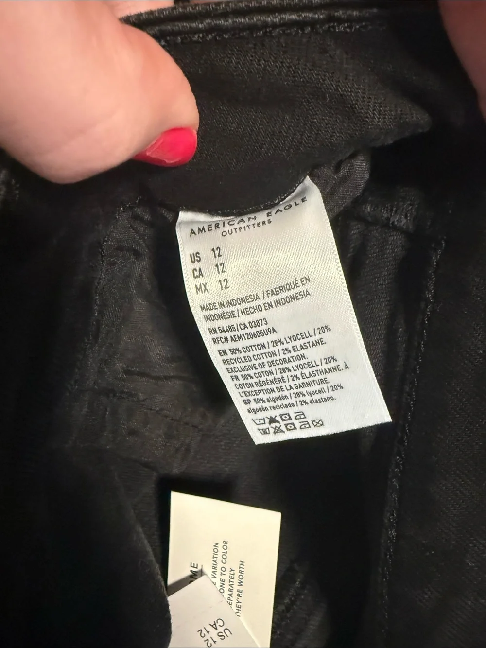American Eagle Black Denim Shorts